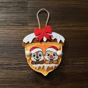 Disney Chip & Dale Felt Acorn Christmas Ornament